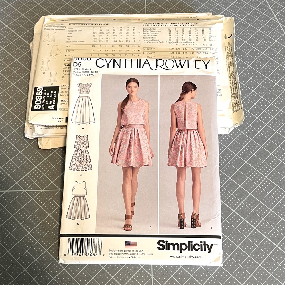Simplicity 8086 Cynthia Rowley Misses Dress